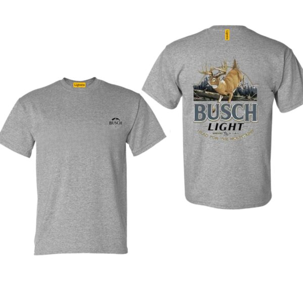 Busch LLight TShirt, Deer and Mountain Design, TShirts For Country Girls, Ideal for Outdoor Enthusiasts, Comfortable and Warm, Perfect for Casual Wear and Hunting Fans Wo, TShirt Design, Street Life Style - Image 4