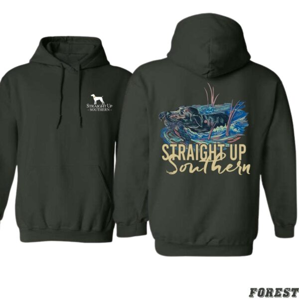 Straight Up Southern Hoodie, Camo Country Hoodies, Retrieving Dog Design, Perfect for Hunting and Outdoor Lovers, Comfortable and Stylish, Hoodie For Men, Hoodie For Women . Tops Underwear, Street Life Style - Image 2