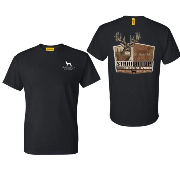 Straight Up Southern TShirt, Deer Hunting Design, Comfortable and Durable Camo Country TShirts, Perfect for Outdoor Enthusiasts and Hunting Fans, Ideal for Casual Wear, Stylish and High-Quality, TShirt, Street Life Style - Image 2