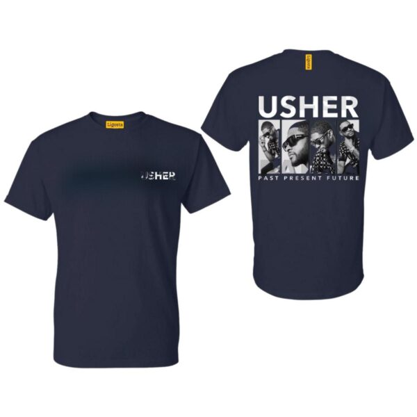 Ussher Past Present Future Graphic TShirt, Retro Usher Evolution Tee Celebrate His Journey, Usher Legacy Graphic Tee, Street Life Style - Image 3