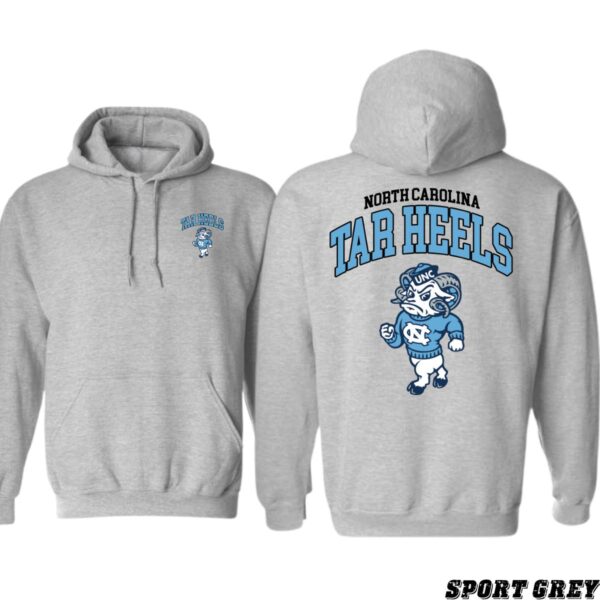 North Carolina Tar Heels Hoodie, UNC Mascot Design Shirt, Trendy Hoodie for Men and Women , Hoodie Design - Image 7