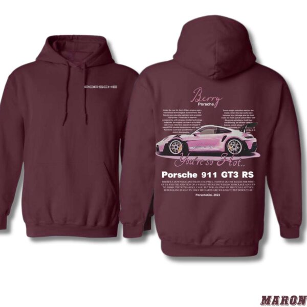 Barstool Golf Hoodie, Porsche 911 GT3 RS Design, Trendy Hoodie for Men and Women , Hoodie Design - Image 3