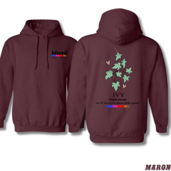 Frankk Ocean Ivy Hoodie, Hoodie with Frank Ocean's Ivy Design, Perfect for Fans and Casual Wear, Street Life Style, Menswear Unisex - Image 6