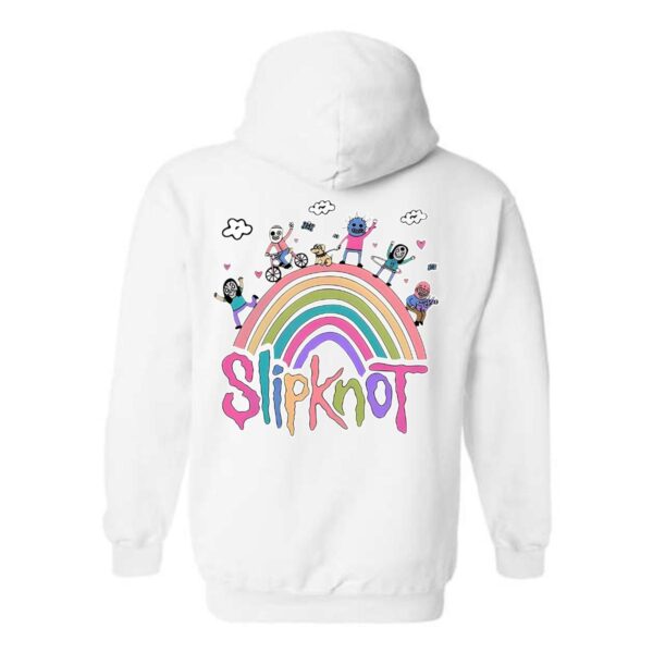 Slipknot Hoodie, Fun and Whimsical Rainbow Design, Perfect for Fans of the Band, Ideal for Casual Wear, Menswear Unisex - Image 5