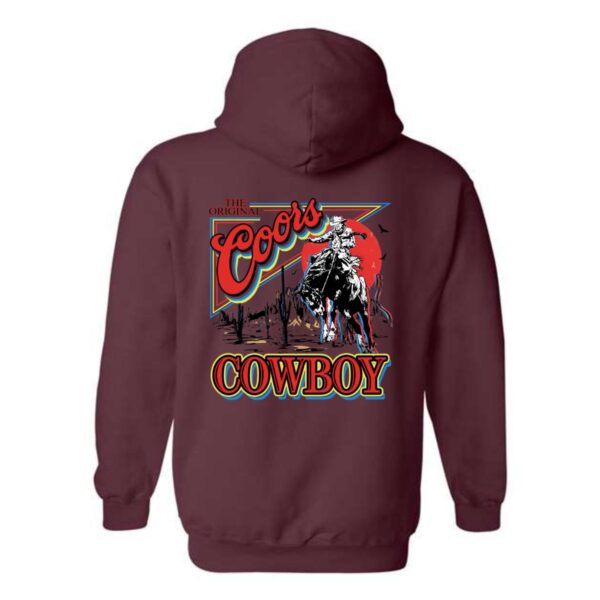 Coors Cowboy Hoodie, Western Rodeo Design Shirt, Trendy Hoodie for Men and Women, Coors Cowboy, Menswear Unisex, Street Life Style - Image 8