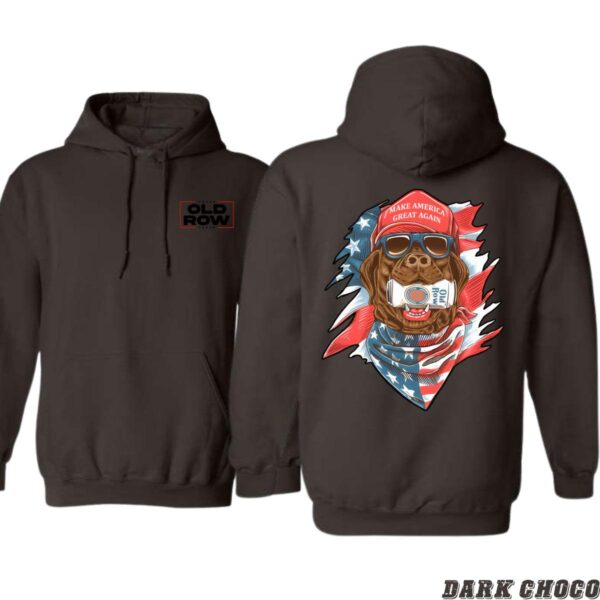 Old Row Make America Great Again Dog Sport Grey Unisex Hoodie, Perfect for Patriotic Americans and Dog Lovers , Hoodie Design - Image 4