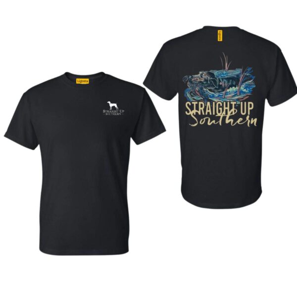 Straight Up Southern TShirt, Camo Country TShirts, Retrieving Dog Design, Perfect for Hunting and Outdoor Lovers, Comfortable and Stylish, TShirt For Men, TShirt For Women . Tops Underwear, Street Life Style - Image 2