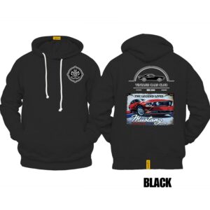 Ligosta Vintage, Cars Club Collection Hoodie, Unisex Hoodie Featuring Mustang American Bred Graphic, Perfect For Muscle Car Enthusiasts 12