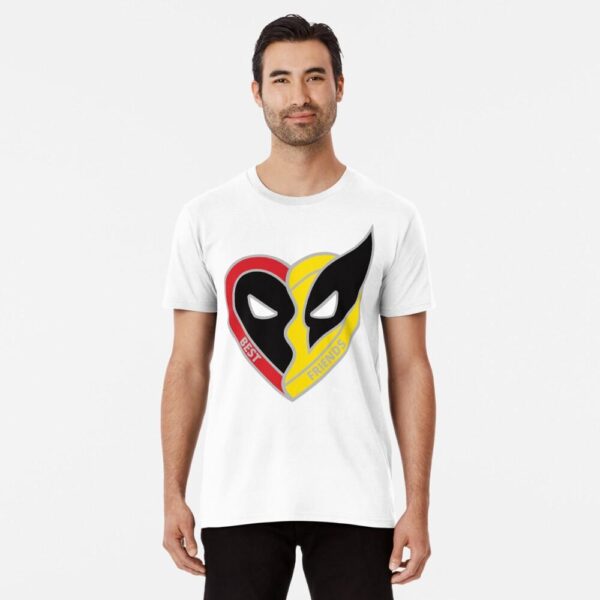 Best Friends! DP3 Heart Classic T-Shirt, Deadpoool 3 T-Shirt, Deadpoool & Wolverine Movie, Superhero X-Men, Street Life Style, Teen Style - Image 6