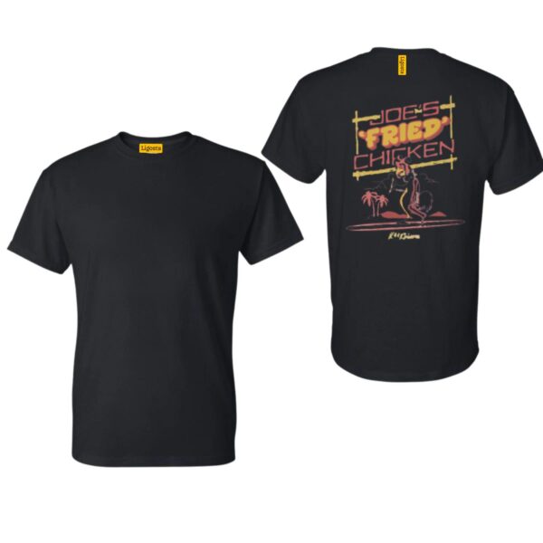 Joe's Fried Chicken TShirt, Retro Surfing Chicken Design, Perfect for Food Lovers and Beach Vibes, Ideal for Casual Comfort, Fun and Stylish, Unisex TShirt for Men and Women , TShirt Design, Street Life Style - Image 2