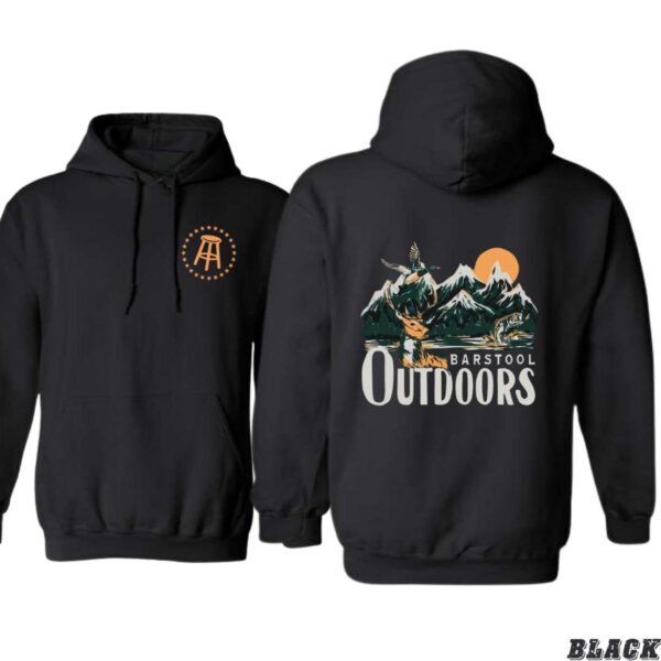Barstool Outdoors Adventure Hoodie, Perfect for Outdoor Enthusiasts, Featuring Stunning Mountain and Wildlife Graphics, Ideal for Hiking, Camping, and Everyday Casual Wear, Premium Quality Unisex Hoodie for Comfort and Style , Winter Fashion