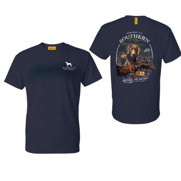 Straight Up Southern TShirt, Rustic Dog Design, Perfect for Outdoor Enthusiasts, Ideal for Southern Style, Warm and Cozy, Unisex TShirt for Men and Women , TShirt Design, Street Life Style - Image 3