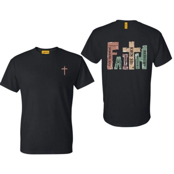 Faith, Retro Christian, Sublimation Design, Religious Design, Bible Verse - Image 3