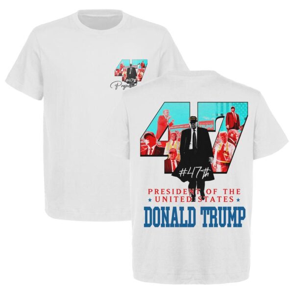 US 47th President Donald Trump Won Again 2024 Graphic T-Shirt - Heavy Cotton Gildan 500, Unisex Election Shirt for Men & Women - Image 2