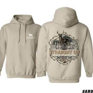 Straight Up Southern Hoodie, Rustic Deer Design, CountryBoy Clothing, Perfect for Outdoor Enthusiasts, Comfortable and Stylish, Ideal for Casual Wear and Nature Lovers , Winter Fashion