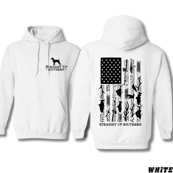 Straight Up Southern Hoodie, Patriotic American Flag Design, Perfect for Southern Pride, Ideal for Casual Comfort, Bold and Stylish, Unisex Hoodie for Men and Women , Winter Fashion - Image 4