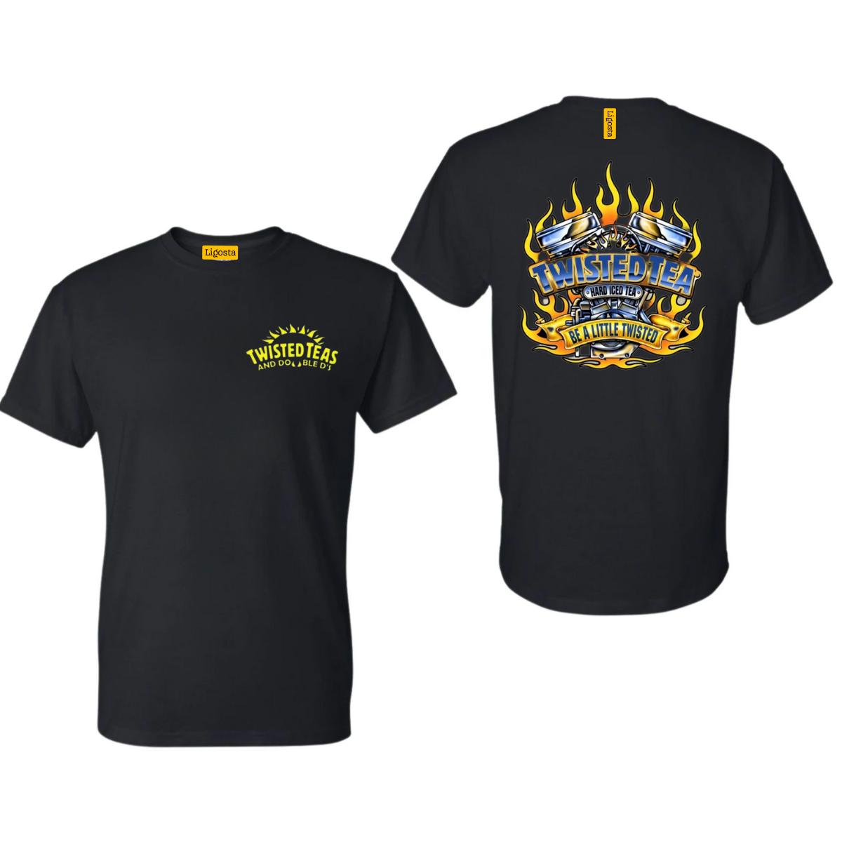 Twisted Tea V8 Engine Flames Design, Casual Wear Shirt, Unique and Bold Style Menswear