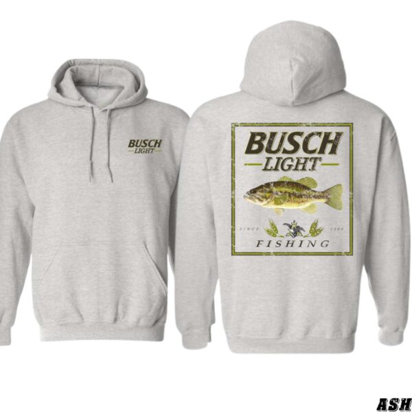 Busch Light Fishing Hoodie, Classic Fish Design, Perfect for Anglers and Beer Lovers, Ideal for Outdoor Adventures, Cozy and Stylish, Unisex Hoodie for Men and Women , Winter Fashion - Image 2