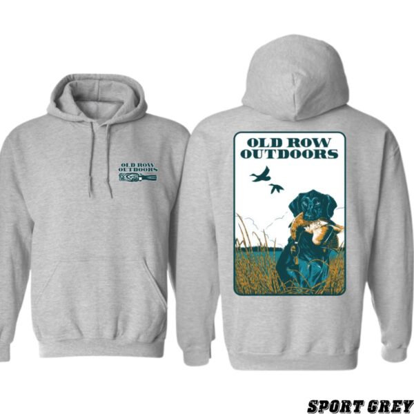 Old Row Outdoors Hoodie, Classic Retriever Hunting Scene Design, country boy clothing, camo country hoodies, Perfect for Outdoor Enthusiasts, Ideal for Casual Wear, Comfortable and Durable, Hoodie For Men, Hoodie For Women , Hoodie Design - Image 3