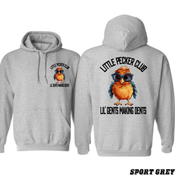 Little Pecker Club Hoodie, Playful Bird Design, Perfect for Fun-Loving Individuals, Ideal for Casual Wear, Cozy and Stylish, Unisex Hoodie for Men and Women , Winter Fashion - Image 3