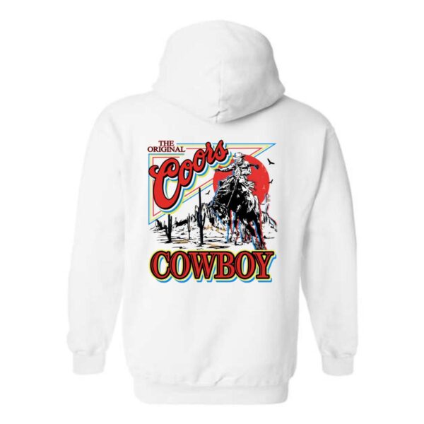 Coors Cowboy Hoodie, Western Rodeo Design Shirt, Trendy Hoodie for Men and Women, Coors Cowboy, Menswear Unisex, Street Life Style - Image 5