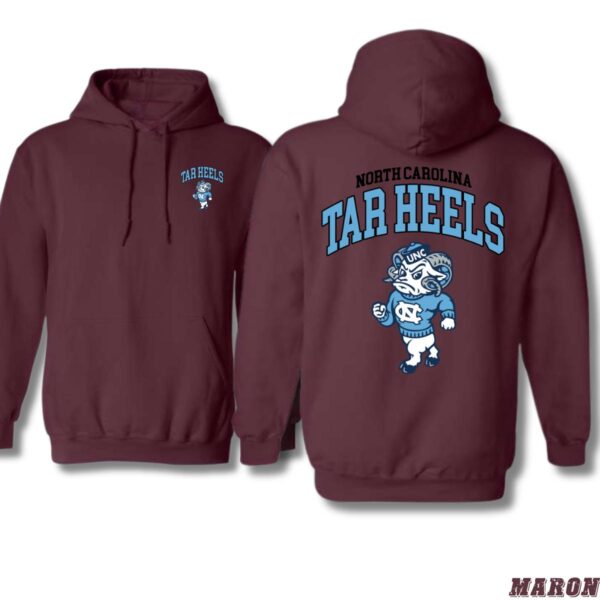 North Carolina Tar Heels Hoodie, UNC Mascot Design Shirt, Trendy Hoodie for Men and Women , Hoodie Design - Image 4