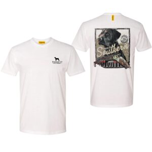 Straight Up Southern Shirt, Hunting Dog and Shotgun Design, Perfect for Outdoor Enthusiasts and Dog Lovers, Comfortable and Durable Camo Country Shirts, Ideal for Men and Women, High-Quality Material.