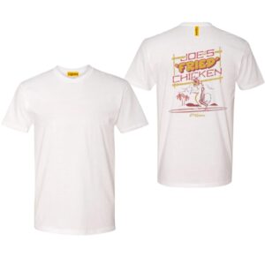 Joe’s Fried Chicken TShirt, Retro Surfing Chicken Design, Perfect for Food Lovers and Beach Vibes, Ideal for Casual Comfort, Fun and Stylish, Unisex TShirt for Men and Women , TShirt Design, Street Life Style