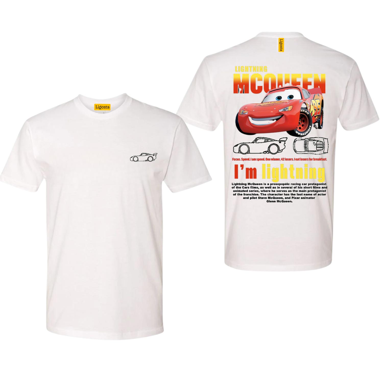 Mc Queen Design Classic T-Shirt, Cars Matching Shirt, L. Mc Queen and Sally Couple T-shirt