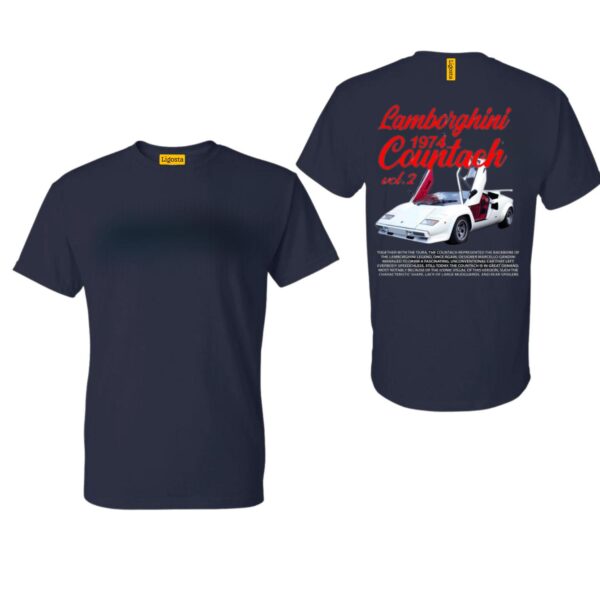 Lamborghini Countach 1974 TShirt, Classic Car Enthusiast's Dream Apparel, Featuring Iconic Supercar Design, Perfect for Fans of Vintage Automobiles, High-Quality Unisex TShirt for Style and Comfort , T, Street Life Style - Image 3
