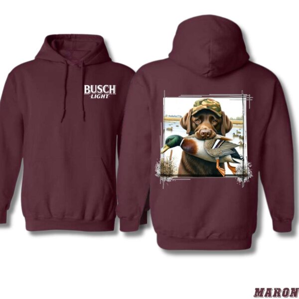 Busch iLight Hunting Dog Hoodie, Hoodies for Country Girls, Labrador Retriever and Duck Design, Country Living Sweatshirt, Duck Hunting Apparel Wo, Street Life Style - Image 4
