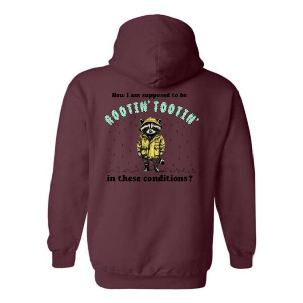 Rootin' Tootin' Raccoon Hoodie, Trendy Hoodie for Men and Women , Hoodie Design - Image 8