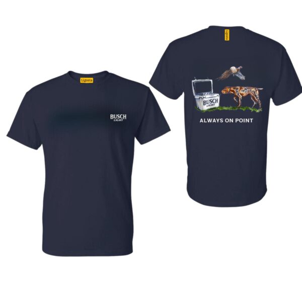 Busch LLight TShirt, Always On Point Design with Hunting Dog and Cooler, country boy clothing, Perfect for Outdoor Enthusiasts, Ideal for Casual Wear, Comfortable and Stylish, Street Life Style - Image 3