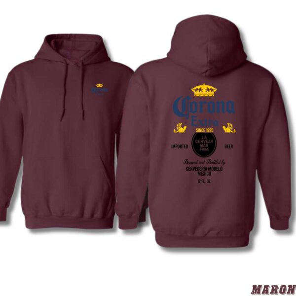 Corona Extra Hoodie, Beer Label Design Shirt, Trendy Hoodie for Men and Women , Street Life Style, Street Life Style - Image 3