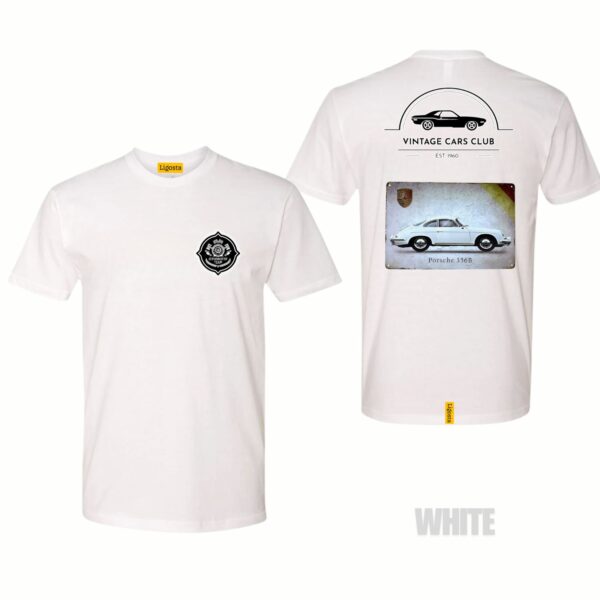 Ligosta Vintage, Cars Club Collection T-Shirt, Unisex T-Shirt Featuring Porsche 356B Graphic, Perfect For Classic Car Lovers 02 - Image 3