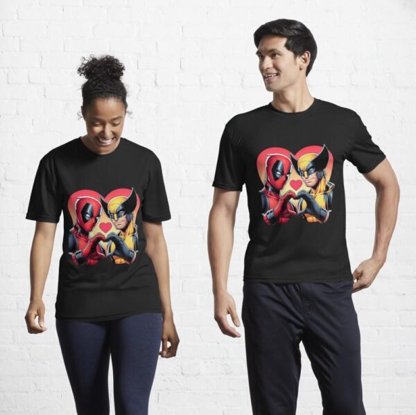 Deadpoool 3 T-Shirt, Deadpoool & Wolverine Movie, Deadpoool 3 Movie, Ryan Reynolds Hugh Jackman, Superhero X-Men, Street Life Style, Teen Style - Image 3