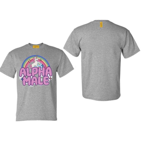 Ironic Alpha Male Unicorn Rainbow, Funny Unisex Tshirt, Bella Canvas Tee, Funny Shirt, Funny Graphic Tee, Offensive Shirt, Weird Shirt - Image 4