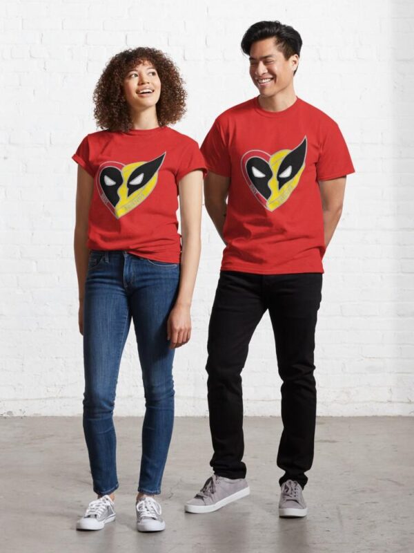 Best Friends! DP3 Heart Classic T-Shirt, Deadpoool 3 T-Shirt, Deadpoool & Wolverine Movie, Superhero X-Men, Street Life Style, Teen Style - Image 7