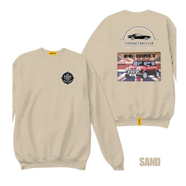 Ligosta Vintage, Cars Club Sweatshirt, Unisex Sweatshirt Featuring Mini Cooper S Graphic, Perfect For Classic Car Fans 17 - Image 6