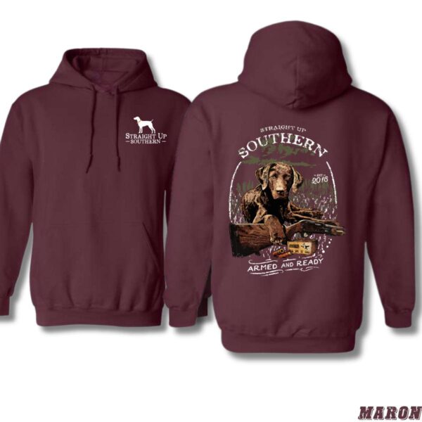 Straight Up Southern Hoodie, Rustic Dog Design, Perfect for Outdoor Enthusiasts, Ideal for Southern Style, Warm and Cozy, Unisex Hoodie for Men and Women , Winter Fashion - Image 4