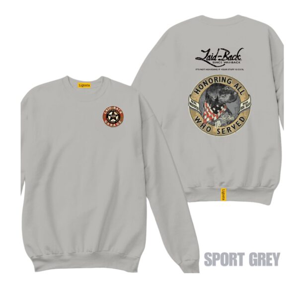 Ligosta Vintage, Cars Club Sweatshirt, Unisex Sweatshirt Featuring Honoring All Who Served Graphic, Perfect For Patriotic Fans 26 - Image 5