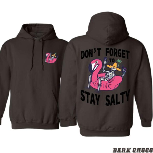 Stay Salty Flamingo Skeleton Design, Casual Wear Hoodie, Fun and Beachy Style , Street Life Style, Street Life Style - Image 6