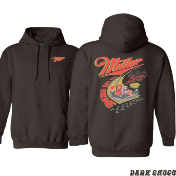 Miller Beer Racing Design, Casual Wear Hoodie, Retro and Sporty Style, Hoodie Style, Street Life Style - Image 6