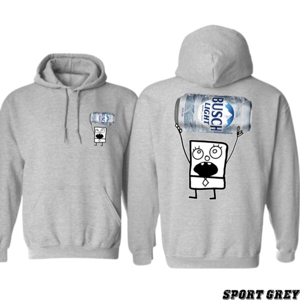 Beer Lover's Hoodie, Quirky Busch iLight Cartoon Graphic, Perfect for Casual Outings and Chill Vibes, Ideal for Comfort and Style, Soft and Trendy, Unisex Hoodie for Men and Women , Winter Fashion - Image 4