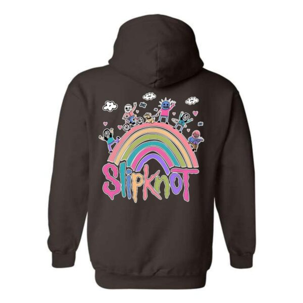 Slipknot Hoodie, Fun and Whimsical Rainbow Design, Perfect for Fans of the Band, Ideal for Casual Wear, Menswear Unisex - Image 7