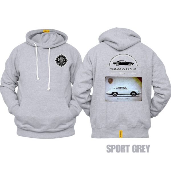Ligosta Vintage, Cars Club Collection Hoodie, Unisex Hoodie Featuring Porsche 356B Graphic, Perfect For Classic Car Lovers 02 - Image 5