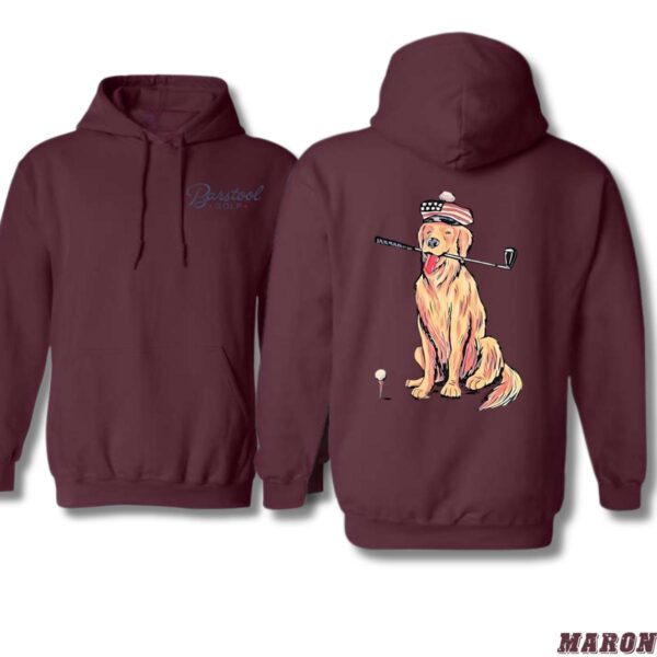 Barstool Golf Hoodie Design, Dog Playing Golf Image, Trendy Hoodie for Men and Women , Hoodie Design - Image 3