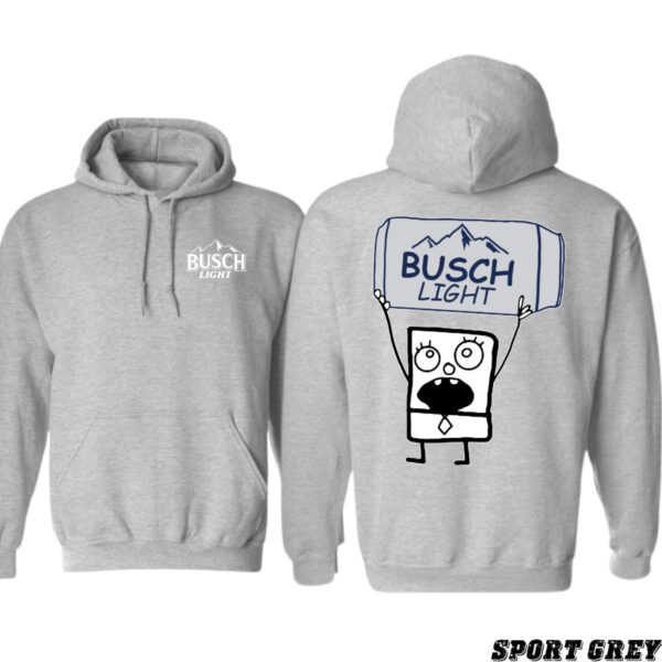 Busch iLight Hoodie, Fun Cartoon Character Design, Perfect for Beer Lovers, Ideal for Casual Wear and Relaxation, Cozy and Humorous, Unisex Hoodie for Men and Women , Winter Fashion - Image 3