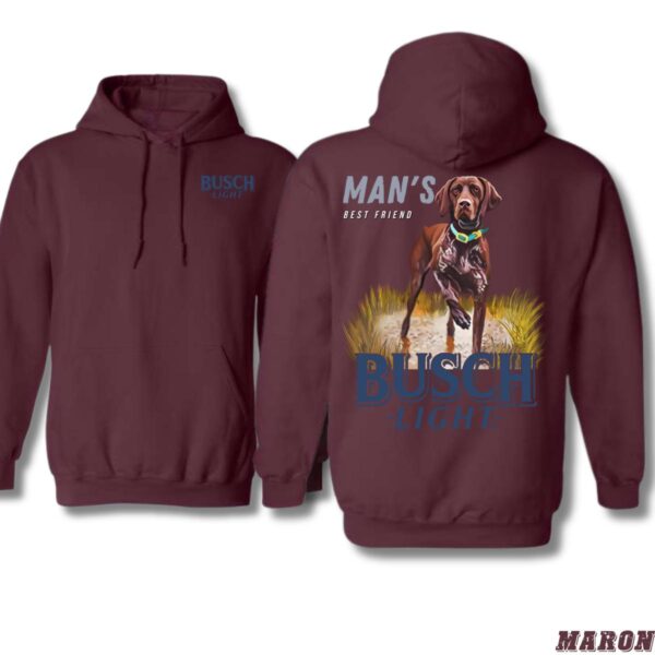 Busch iLight Hoodie, Man's Best Friend Dog Design Shirt, Trendy Hoodie for Men and Women , Hoodie Design - Image 4