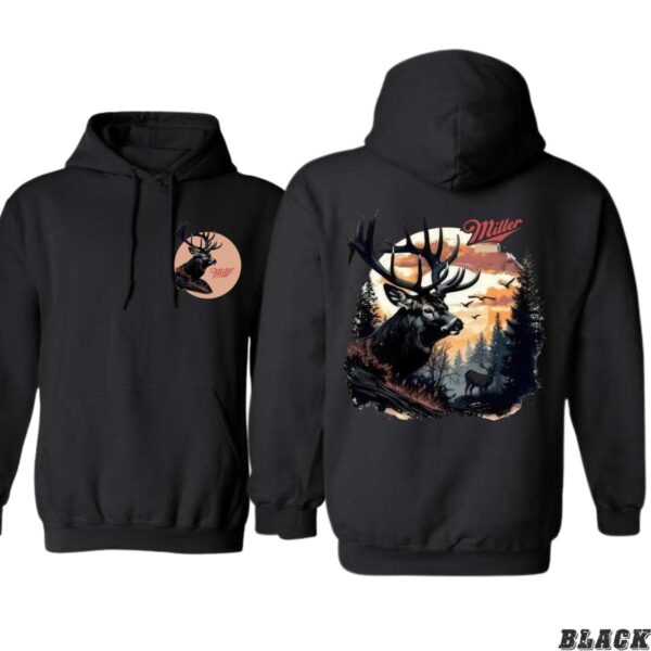 Miller Hoodie, Majestic Deer Scene Design, Perfect for Wildlife Enthusiasts, camo country hoodies, country boy clothing,  Ideal for Casual Wear, Comfortable and Stylish, Hoodie For Men, Hoodie For Women Casual Sweater, Street Life Style - Image 2